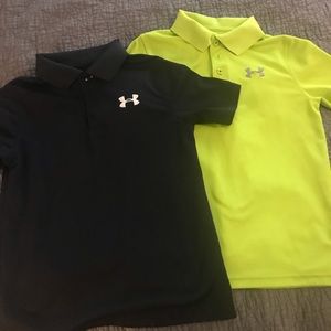Boys Under Armour UA Match Play Golf Shirts